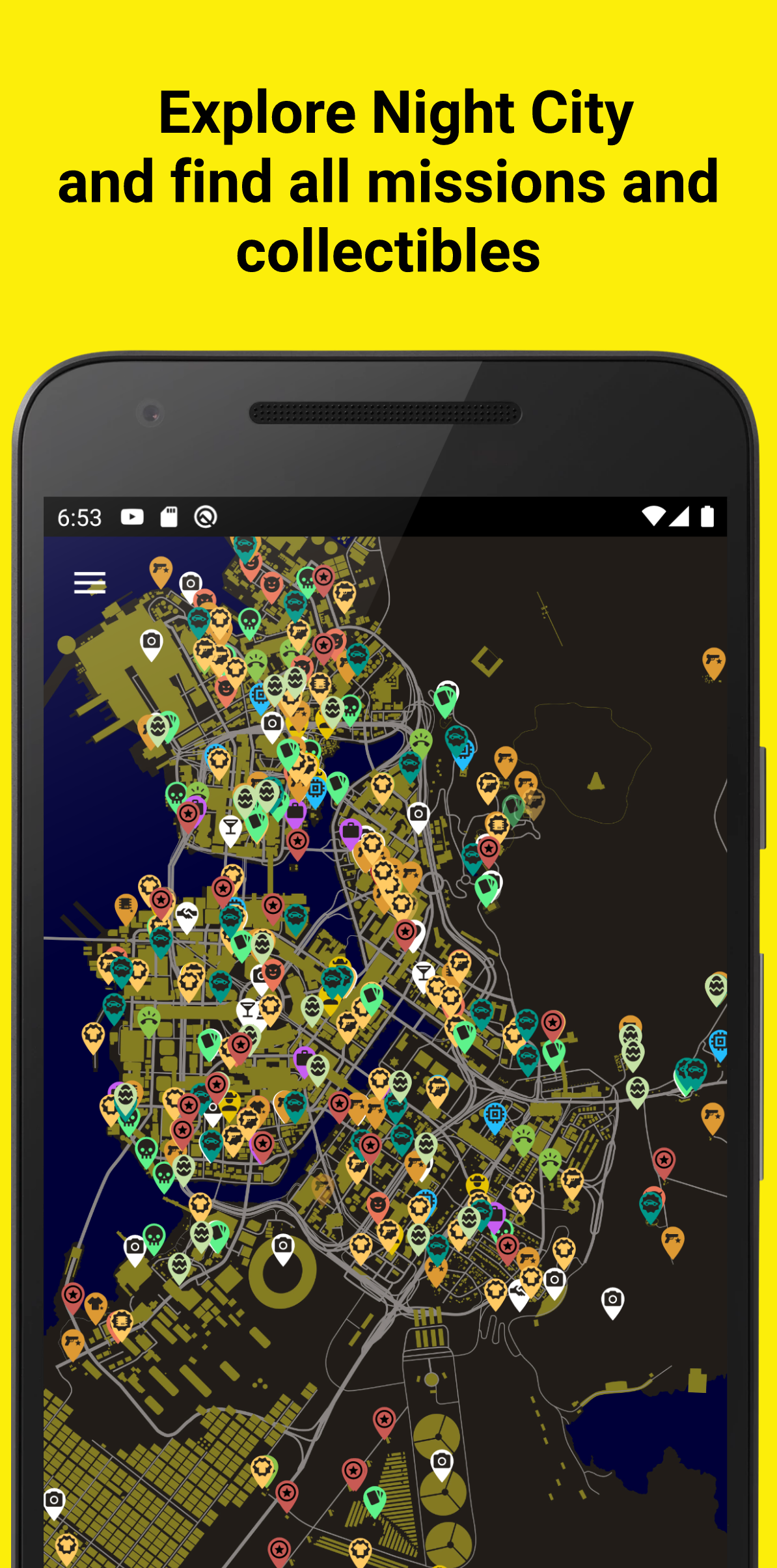 NightCityMap interactive map of Night City